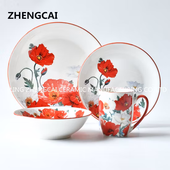Conjunto de jantar de porcelana novo Bone China Talheres de chá