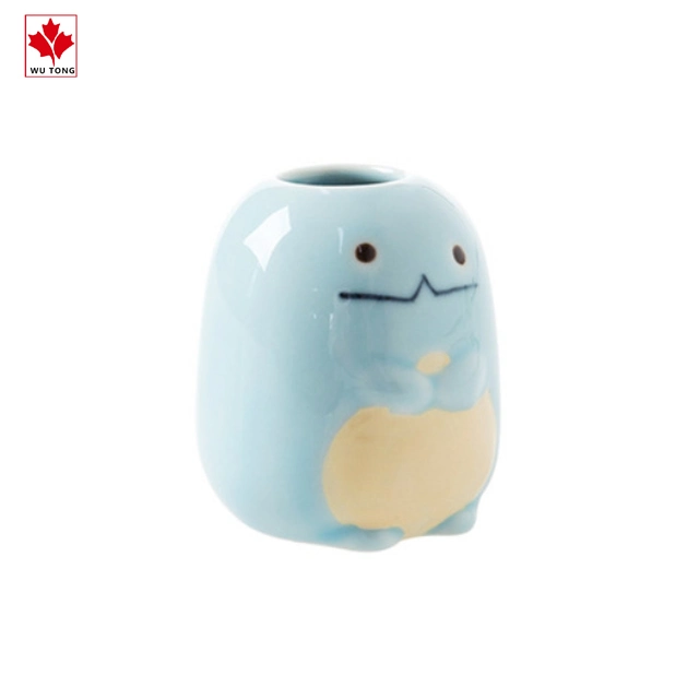 Hot Selling Cute Ceramic Toothpick Holder Tooth Brush Stand for Home Hotel Decoration