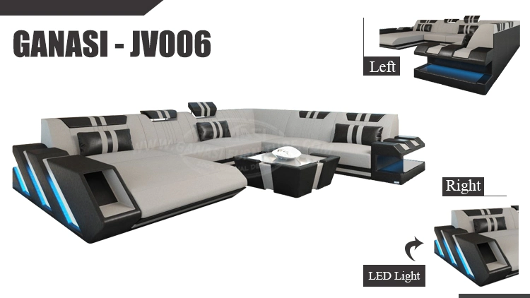 China Factory Wholesale Italian Home Furniture Living Sofa Set with Coffee Table